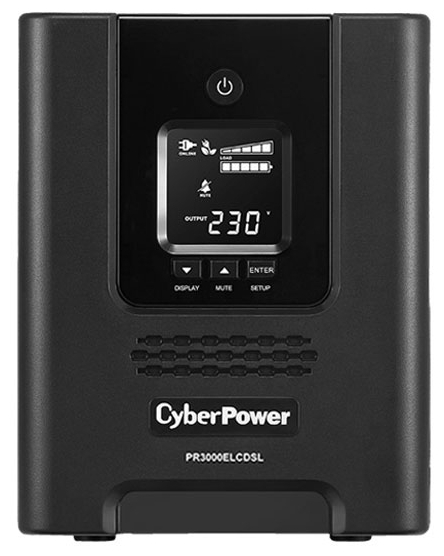ИБП CyberPower PR3000ELCDSL, 3000 В·А, 2.7 кВт, черный