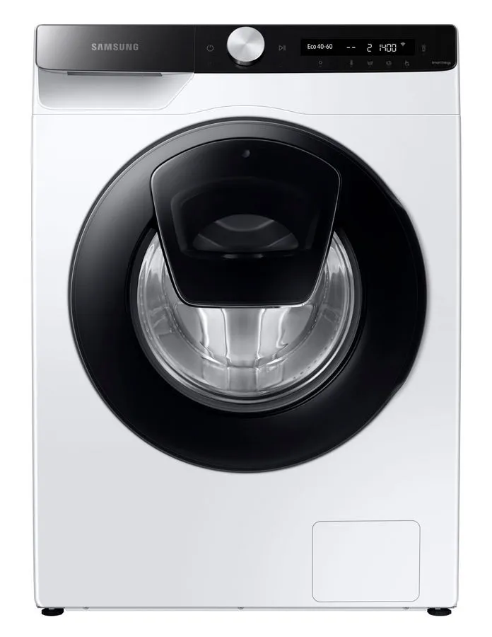 Стиральная машина Samsung WW5000T WW80T554DAE/S7, 8 кг, 1400 об/мин, белый/черный (WW80T554DAE/S7), цвет белый/черный
