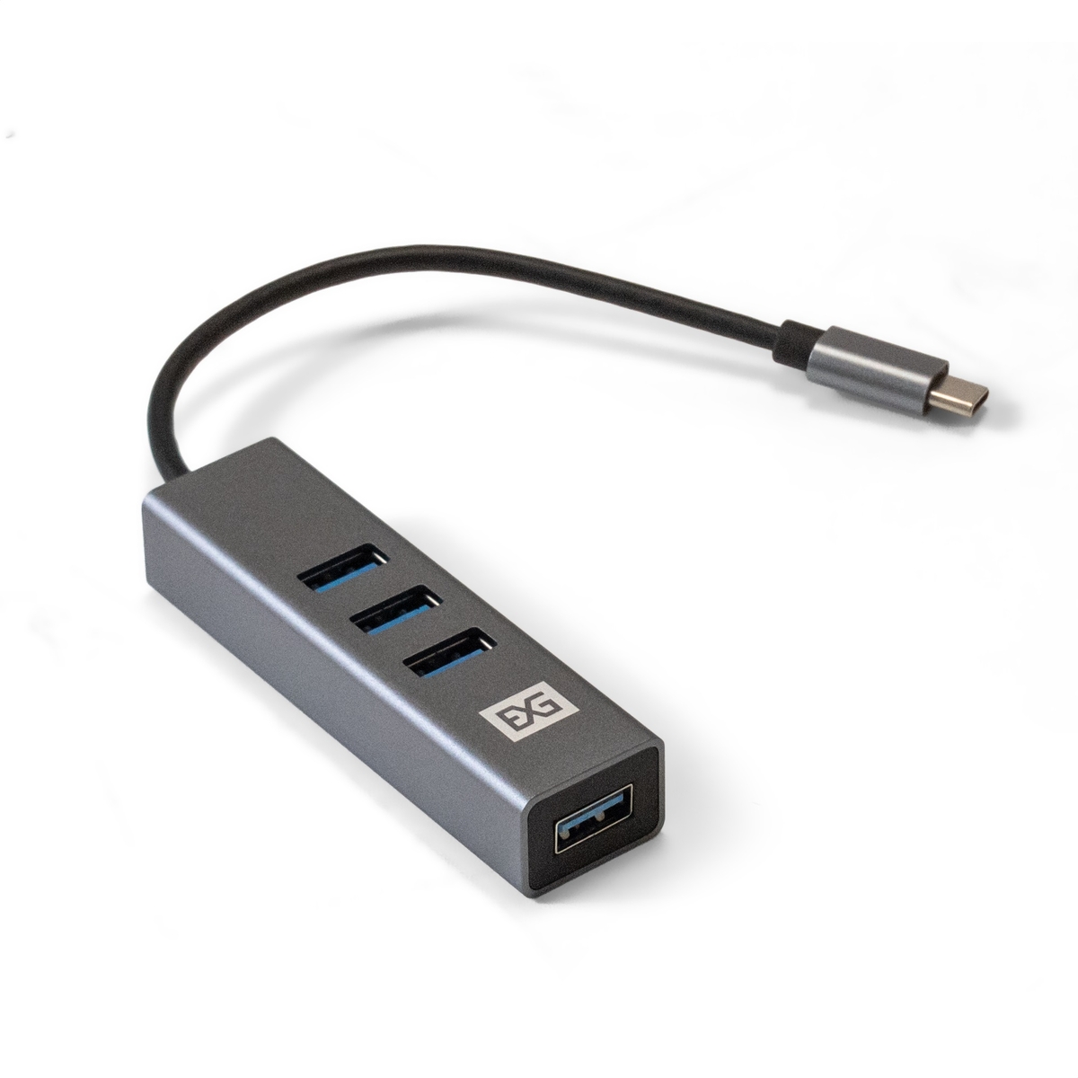 USB-концентратор Exegate DUB-4TC, 4xUSB 3.0, серый (EX293987RUS)
