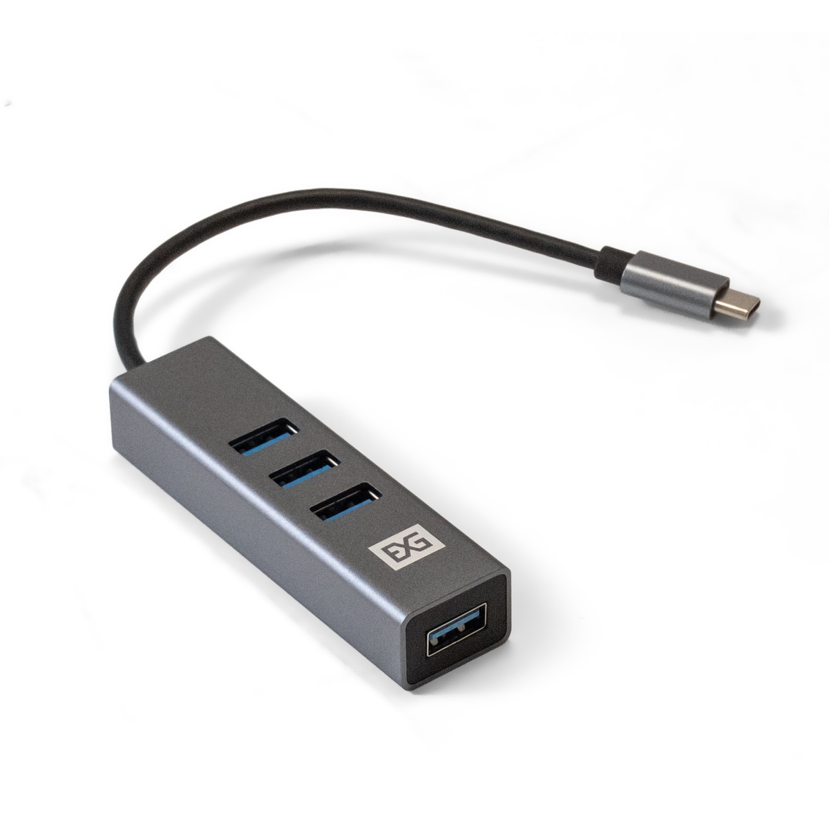

USB-концентратор Exegate DUB-4TC, 4xUSB 3.0, серый (EX293987RUS), DUB-4TC