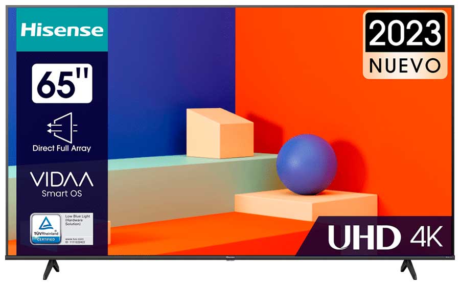

Телевизор 65" Hisense 65A6K, 3840x2160, DVB-T /T2 /C, HDMIx3, USBx2, WiFi, Smart TV, черный (65A6K), 65A6K