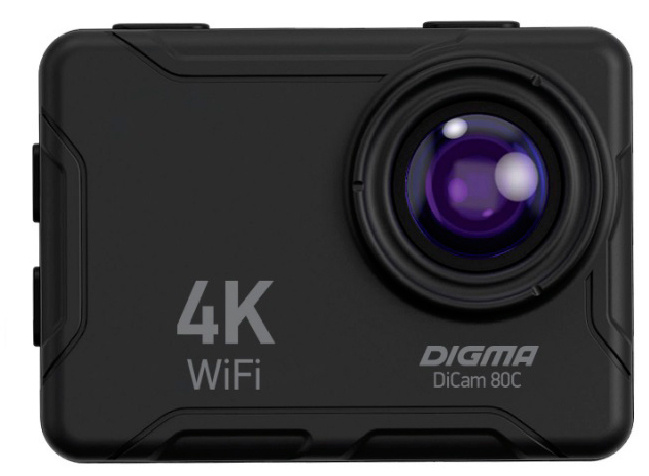 Экшн-камера Digma DiCam 80C, 16 MP, 3840x2160