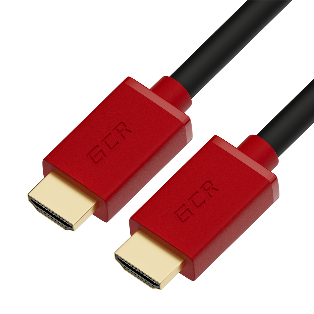 

Кабель HDMI(19M)-HDMI(19M) v2.0 4K, экранированный, 5 м, черный/красный Greenconnect GCR-HM451-5.0m (GCR-HM451-5.0m), GCR-HM451-5.0m