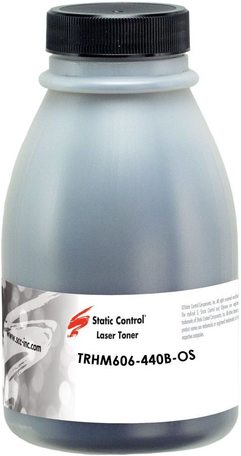 Тонер Static Control TRHM606-440B-OS, бутыль 440 г, черный, совместимый для LJ M605/606/630MFP (TRHM606-440B-OS)