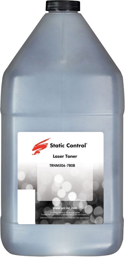Тонер Static Control TRHM506-780B, бутыль 780 г, черный, совместимый для LJ M506/M402 (TRHM506-780B)