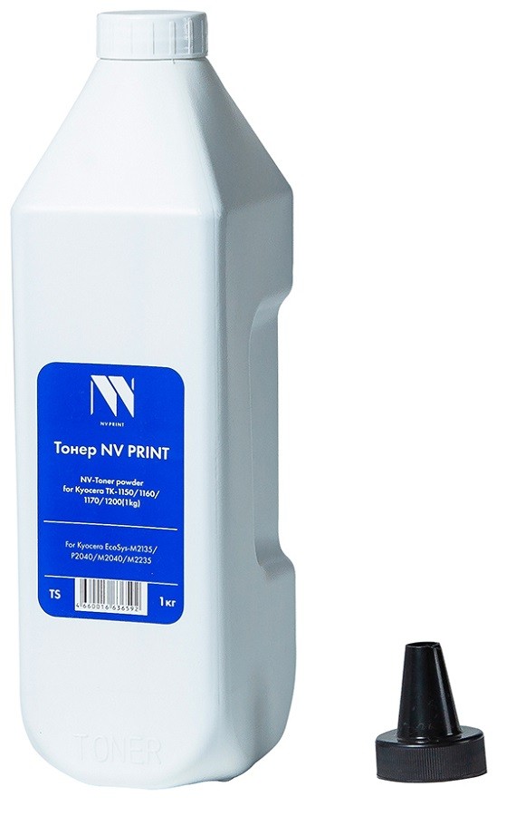 

Тонер NV Print универсальный 1 кг, черный, совместимый для Kyocera EcoSys-M2135 /P2235/M2635/M2735dw/P2040/M2040/M2540/M2640/M2235/P2335/M2735dn/M2835 (NV-Kyocera TK-1150(1кг)), универсальный