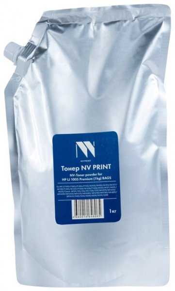 Тонер NV Print Premium универсальный, пакет 1 кг, черный