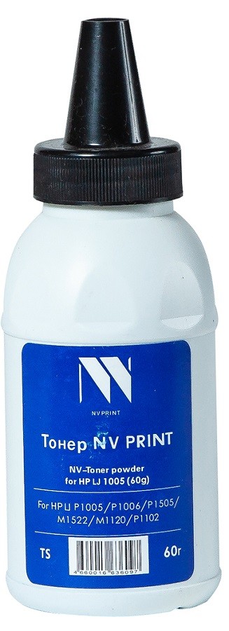 

Тонер NV Print NV-HP LJ P1005 (60г) 60 г, черный, совместимый для LJ P1005/P1006/P1505/M1522/M1120/P1102, NV-HP LJ P1005 (60г)