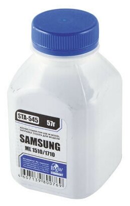 

Тонер B&W STA-545, бутыль 57 г, черный, совместимый для Samsung ML-1510/20/1660/65/1710/50/1860/65/216x/SCX 3x00, STA-545