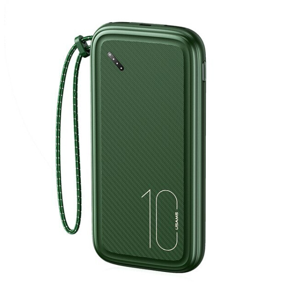 

Портативный аккумулятор (Powerbank) USAMS US-CD150 PB56, 10 А·ч, 2xUSB, 2А, зеленый (10KCD15003), US-CD150 PB56