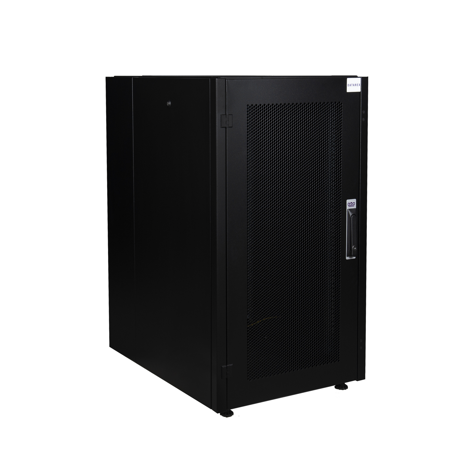 Шкаф телекоммуникационный напольный 22U 600x800 мм, перфорация, черный, разборный, Datarex (DR-721111)