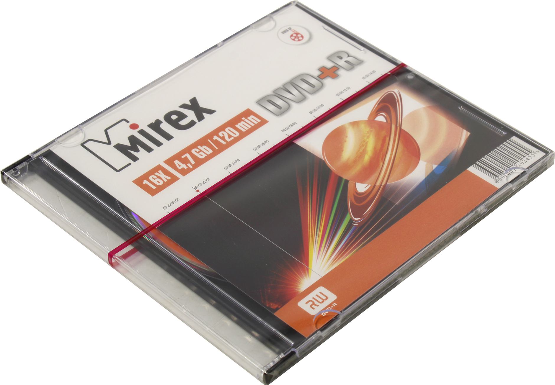 Диск Mirex DVD+R, 4.7Gb, 16x, Jewel Case, 1 шт (202455)