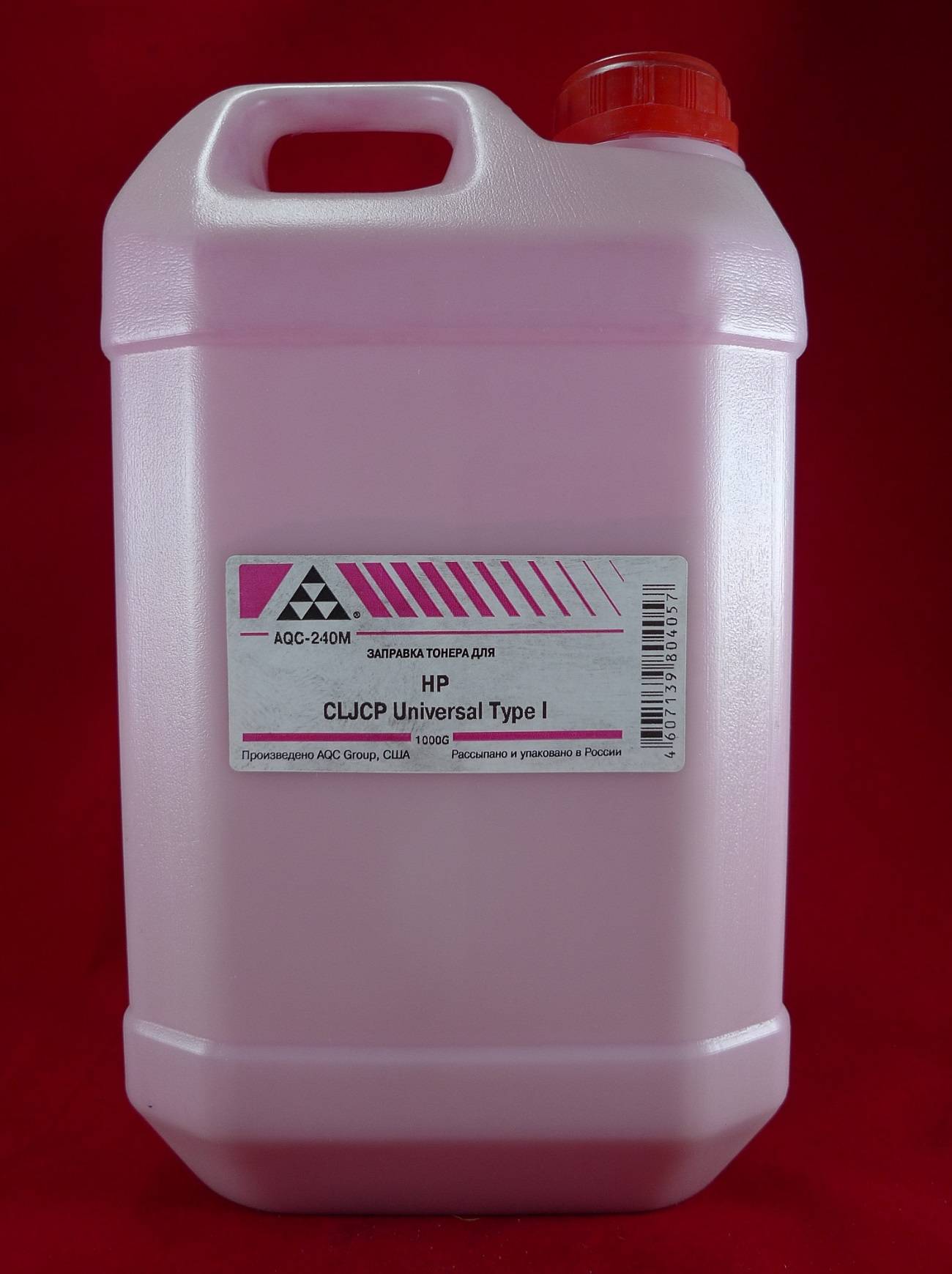 

Тонер AQC AQC-240M, канистра 1 кг, пурпурный, совместимый, CLJ CP Universal Type I Magenta, AQC-240M