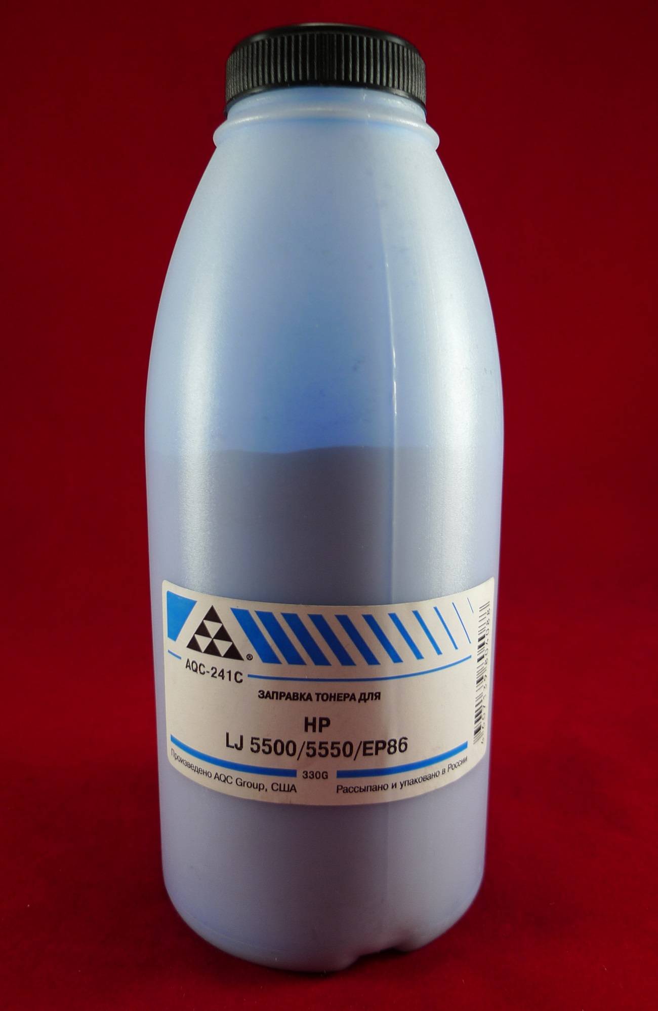 Тонер AQC AQC-241C, бутыль 330 г, голубой, совместимый для LJ 5500/5550/EP86