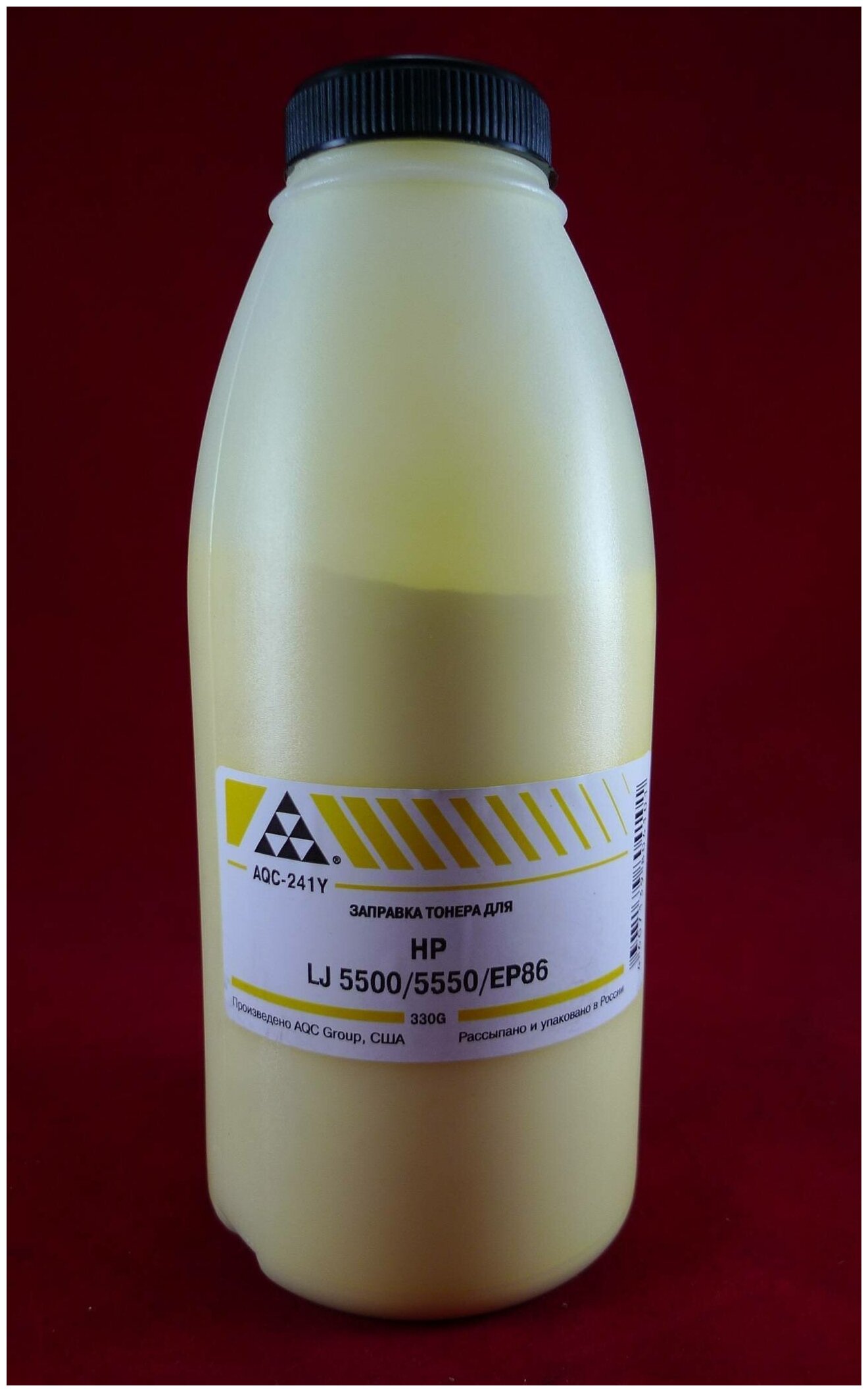 Тонер AQC AQC-241Y, бутыль 330 г, желтый, совместимый для LJ 5500/5550/EP86