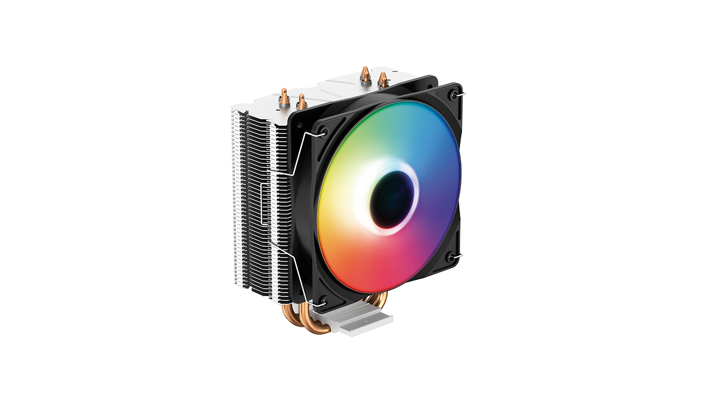 

Кулер для процессора DeepCool GAMMAXX 400K для Socket/ 115x/ 1200/ 1700/ 1851/ AM4/ AM5, 120 мм, 1500rpm, 27 дБА, 180 Вт, 4-pin PWM, Al, RGB (DP-MCH4-GMX400V2-K/1700), GAMMAXX 400K