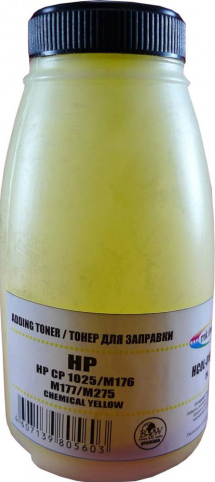 

Тонер B&W HCOL-016Y-26, бутыль 26 г, желтый, совместимый для CP 1025/M176//M177/M275, Premium, HCOL-016Y-26