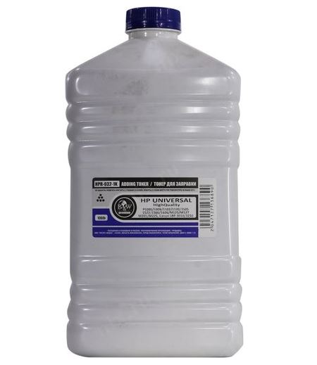 

Тонер B&W HPR-032-1K, бутыль 1 кг, черный, совместимый для P1005/1006/1102/1120/1505/M125/M15/M28, Premium, HPR-032-1K