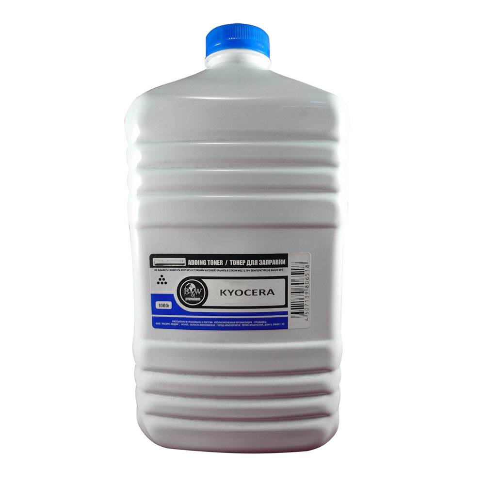 

Тонер B&W KPR-205-1K, канистра 1 кг, черный, совместимый для Kyocera, KPR-205-1K