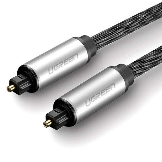

Кабель Toslink(M)-Toslink(M), экранированный, 3 м, черный/серебристый UGREEN AV108 (10541), AV108