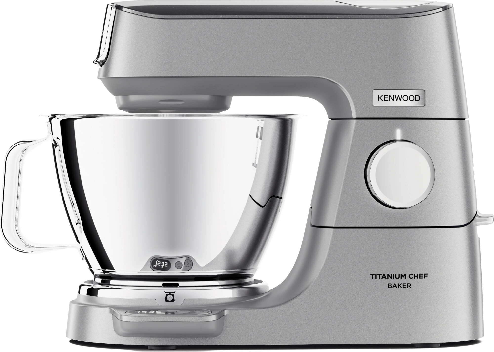 

Комбайн Kenwood Titanium Chef Baker KVC85.004SI, 1.2 кВт, миксер, весы, серебристый (0W20011378), KVC85.004SI