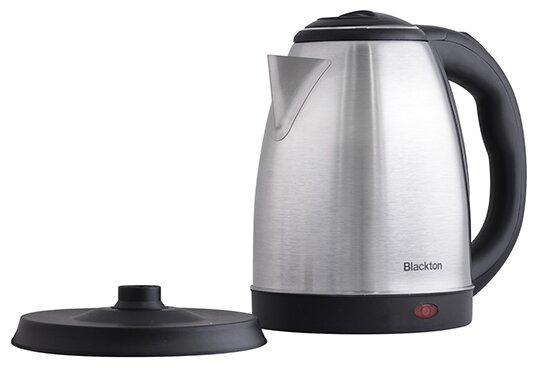 Чайник Blackton KT1811S 1.8л. 1500Вт, нержавеющая сталь, черный/серебристый б/у, после ремонта, следы эксплуатации, небольшие потертости, полный комплект