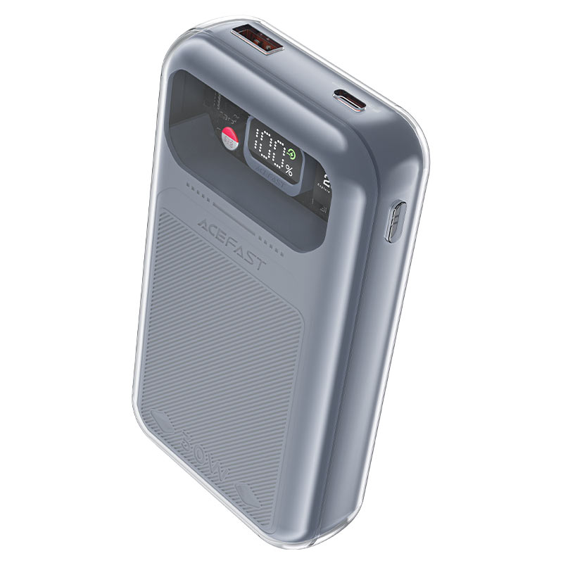 

Портативный аккумулятор (Powerbank) Acefast M2-20000, 20 А·ч, 1xUSB, 5А, Type-C, QC, PD, серый (00000029235), M2-20000