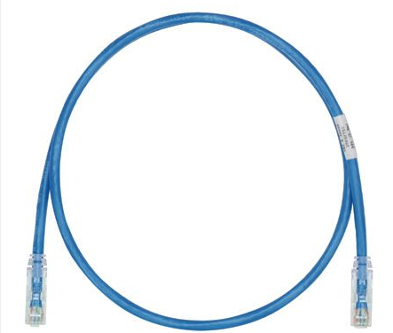 Патч-корд UTP кат.6, 6м, RJ45-RJ45, синий, LSZH, PANDUIT (UTPSPL6MBUY)