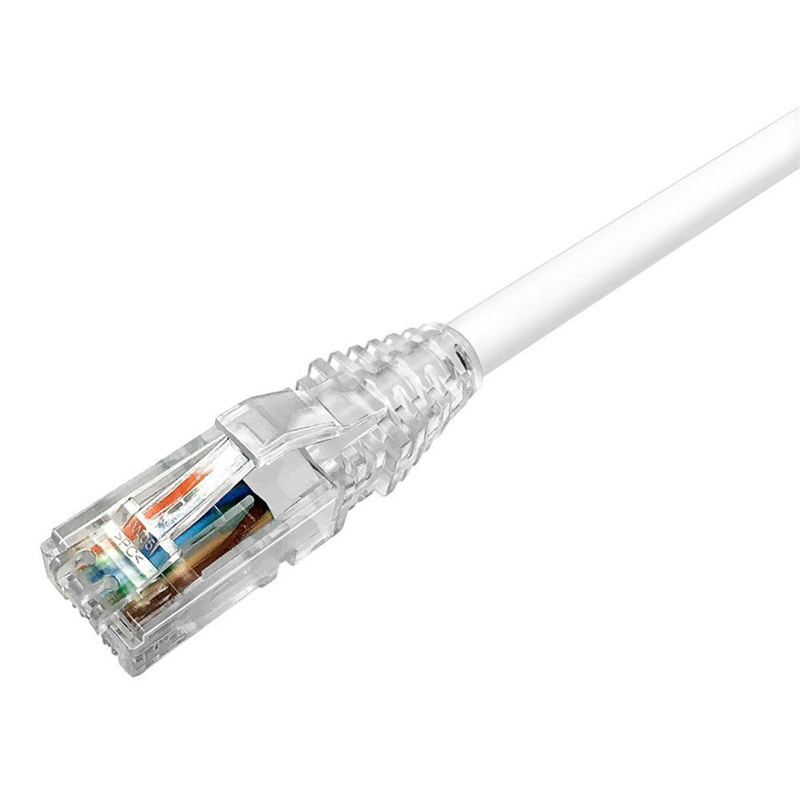 Патч-корд UTP кат.6 0.5м, RJ45-RJ45, белый, LSZH, AMP (NPC06UZDB-WT050C)