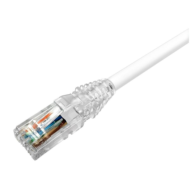 Патч-корд UTP кат.6 1м, RJ45-RJ45, белый, LSZH, AMP (1711091-1)