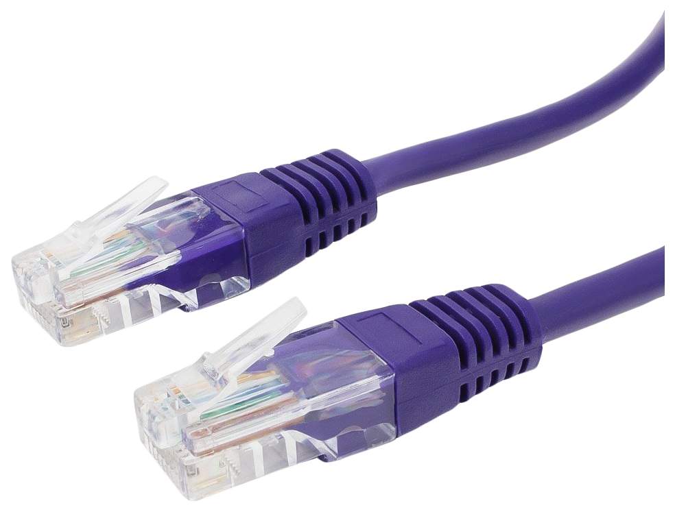 

Патч-корд UTP кат.5e, 5 м, RJ45-RJ45, фиолетовый, CCA, Bion BNPP12-5M/V, BNPP12-5M/V