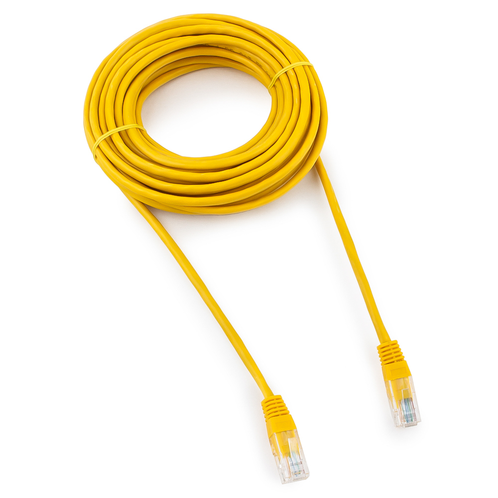 

Патч-корд UTP кат.5e, 7.5м, RJ45-RJ45, желтый, Cablexpert (PP10-7.5M/Y), PP10-7.5M/Y