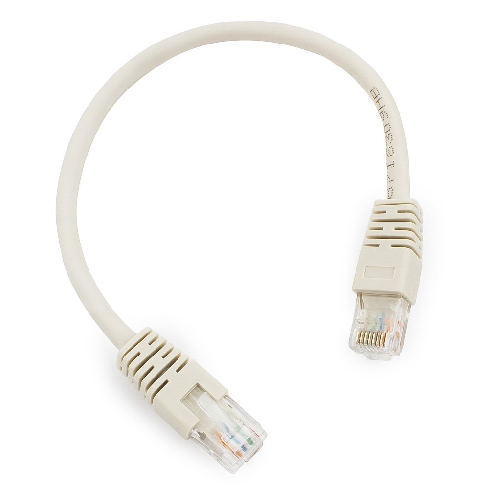 Патч-корд Cablexpert UTP, кат.6, 0.25 м, RJ45-RJ45, серый