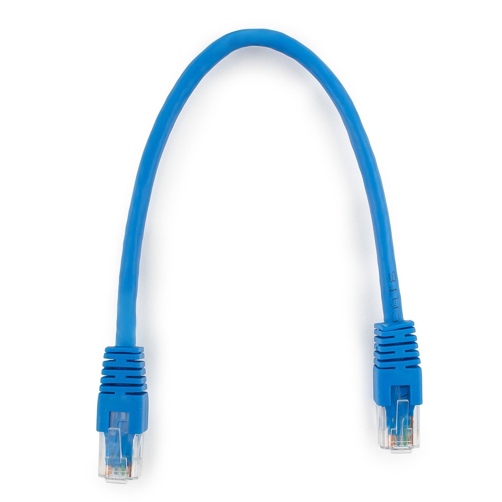 

Патч-корд UTP кат.6 0.25м, RJ45-RJ45, синий, Cablexpert (PP6U-0.25M/B), PP6U-0.25M/B