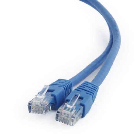 Патч-корд UTP кат.6 0.5м, RJ45-RJ45, синий, Cablexpert (PP6U-0.5M/B)