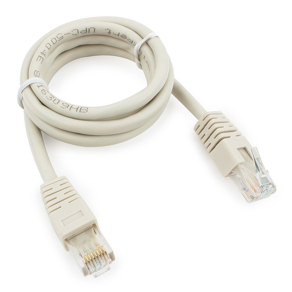 

Патч-корд UTP кат.6 1м, RJ45-RJ45, серый, Cablexpert (PP6U-1M), PP6U-1M
