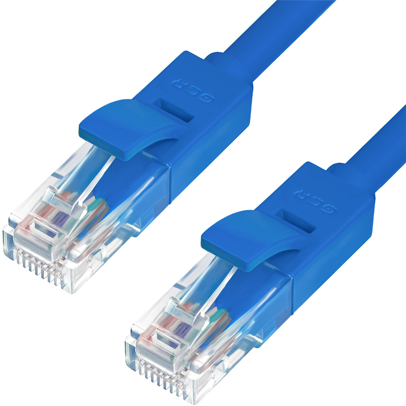 

Патч-корд UTP кат.5e, 5м, RJ45-RJ45, синий, Greenconnect (GCR-LNC01-5.0m), GCR-LNC01-5.0m