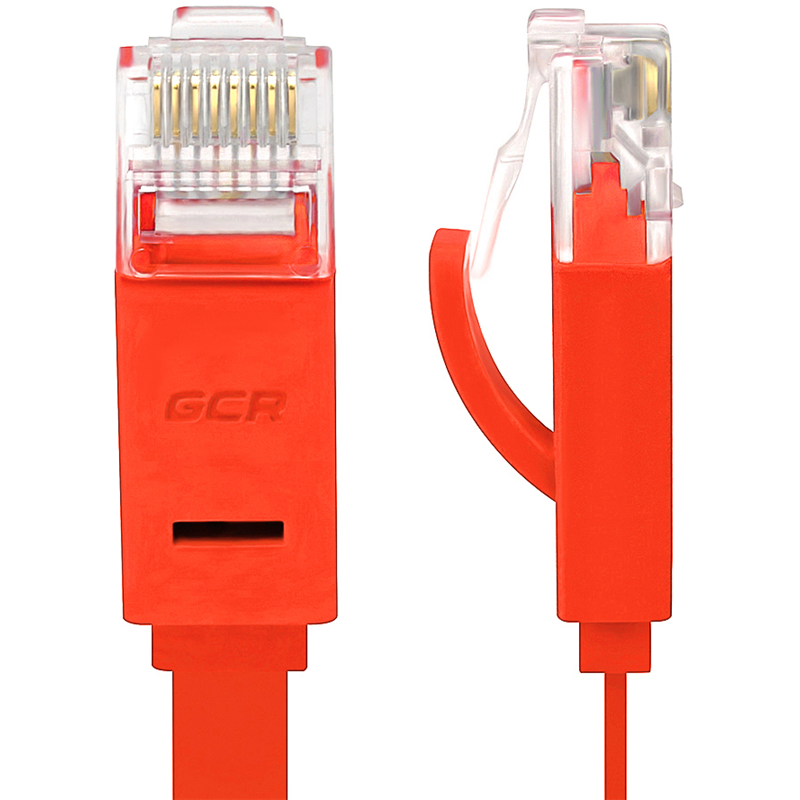 

Патч-корд UTP кат.6, 20 м, RJ45-RJ45, красный, плоский, Greenconnect (GCR) GCR-LNC624-20.0m, GCR-LNC624-20.0m