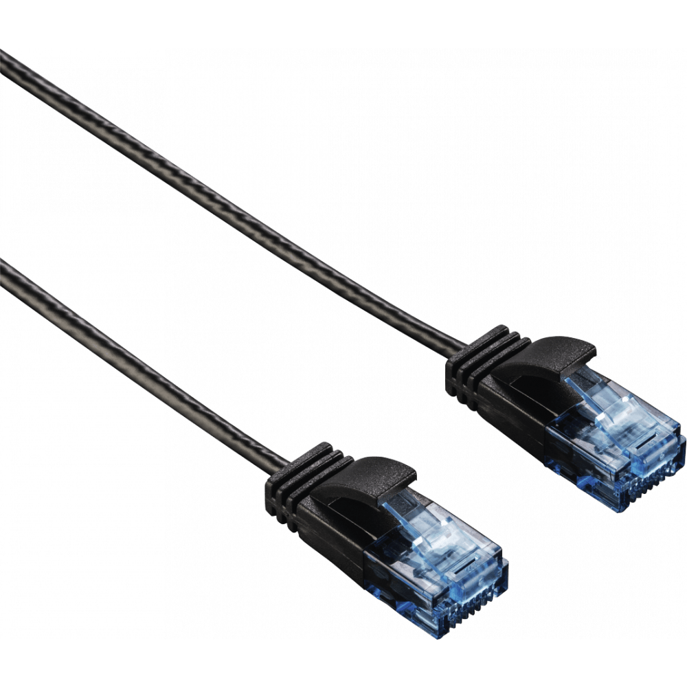 Патч-корд UTP кат.6 1.5м, RJ45-RJ45, черный, Hama (135777)