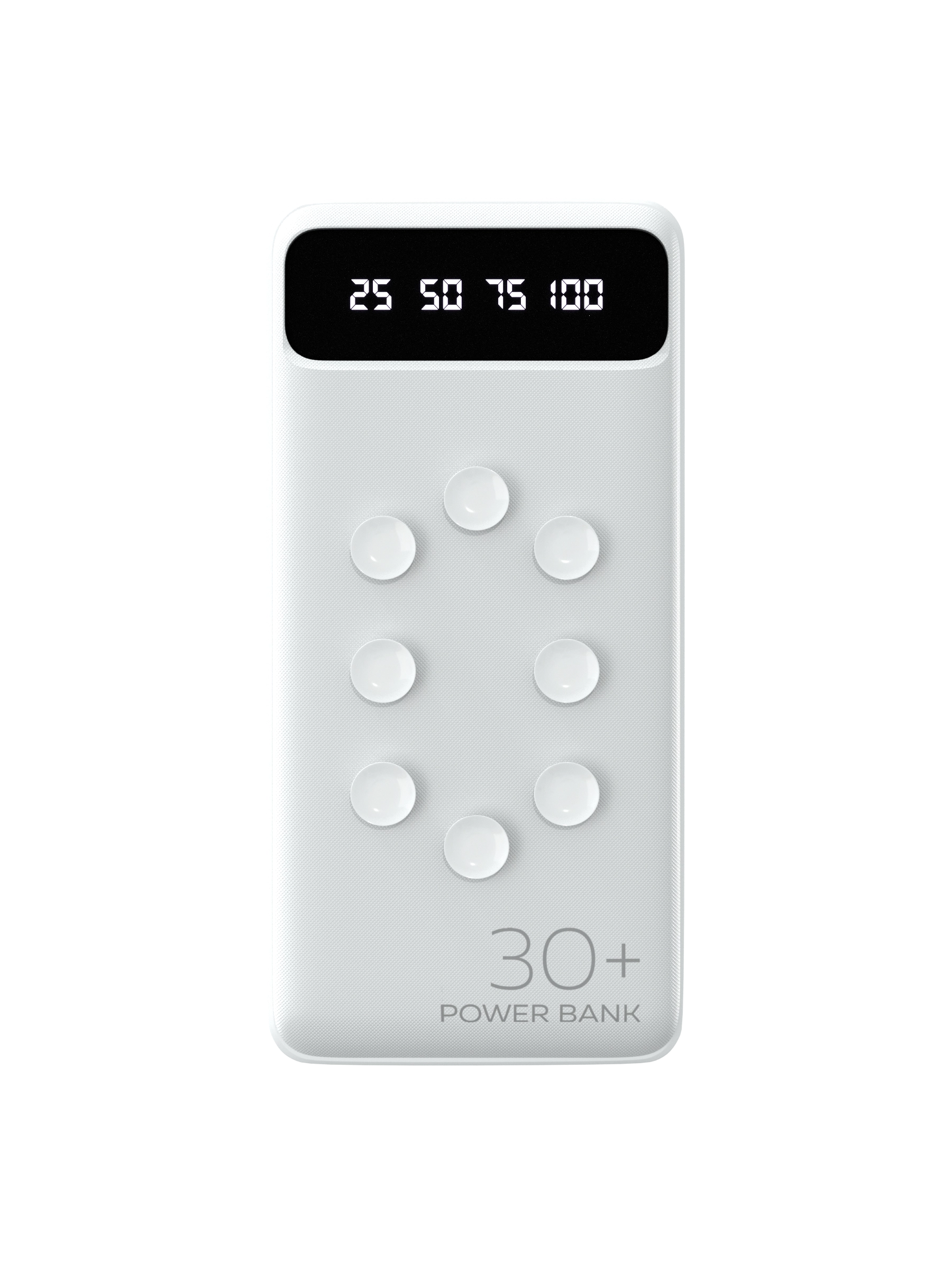 

Портативный аккумулятор (Powerbank) More Choice PB42S-30, 30 А·ч, 2xUSB, 2.1А, Type-C, белый (PB42S-30W), PB42S-30