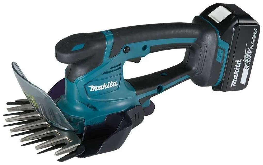 

Ножницы Makita LXT DUM604SYX, аккумуляторный, Li-Ion, 1.5 А·ч, 18 В, длина лезвия 20 см, 1.4 кг без акб и зу, DUM604SYX