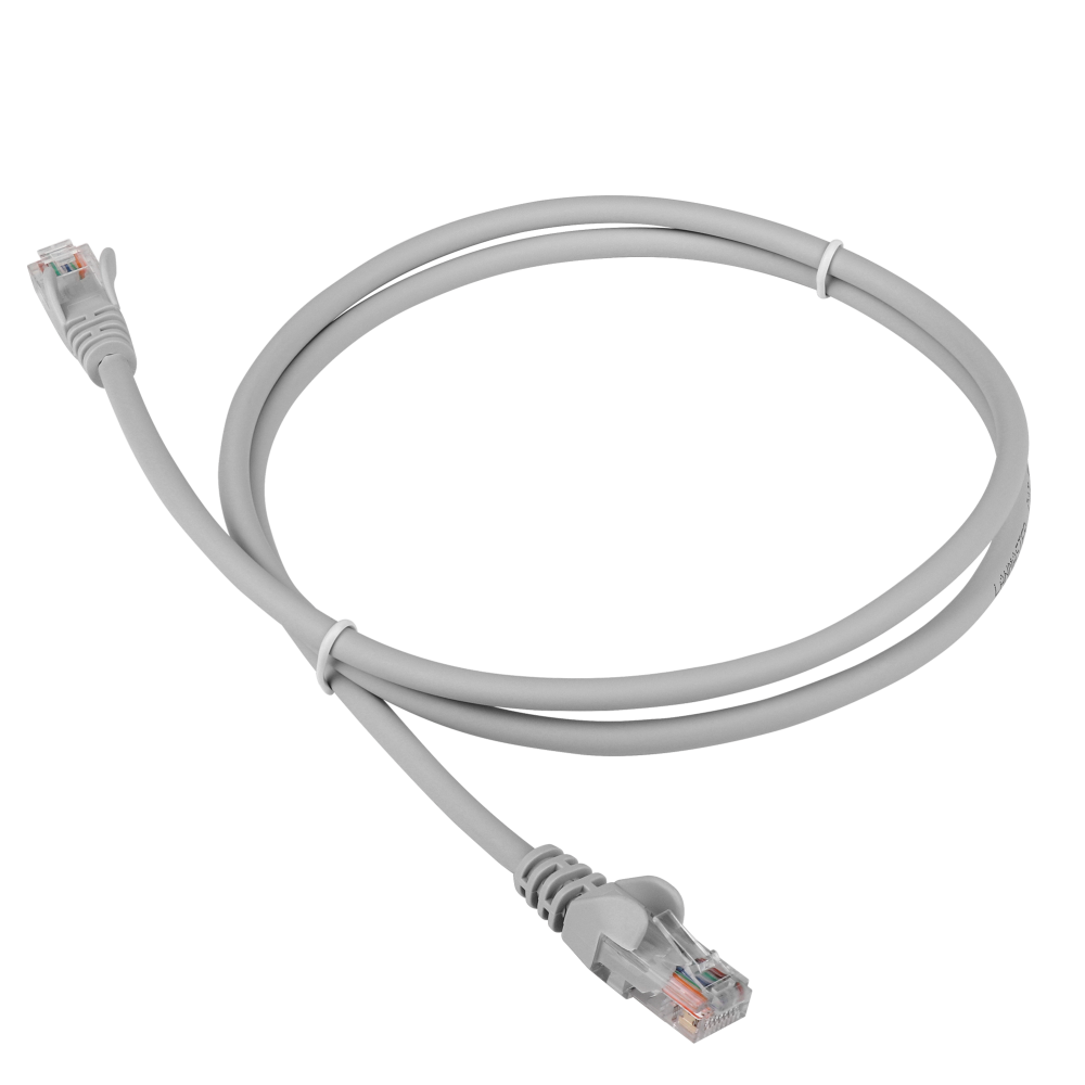 Патч-корд Lanmaster UTP, кат.5e, 7 м, RJ45-RJ45, серый