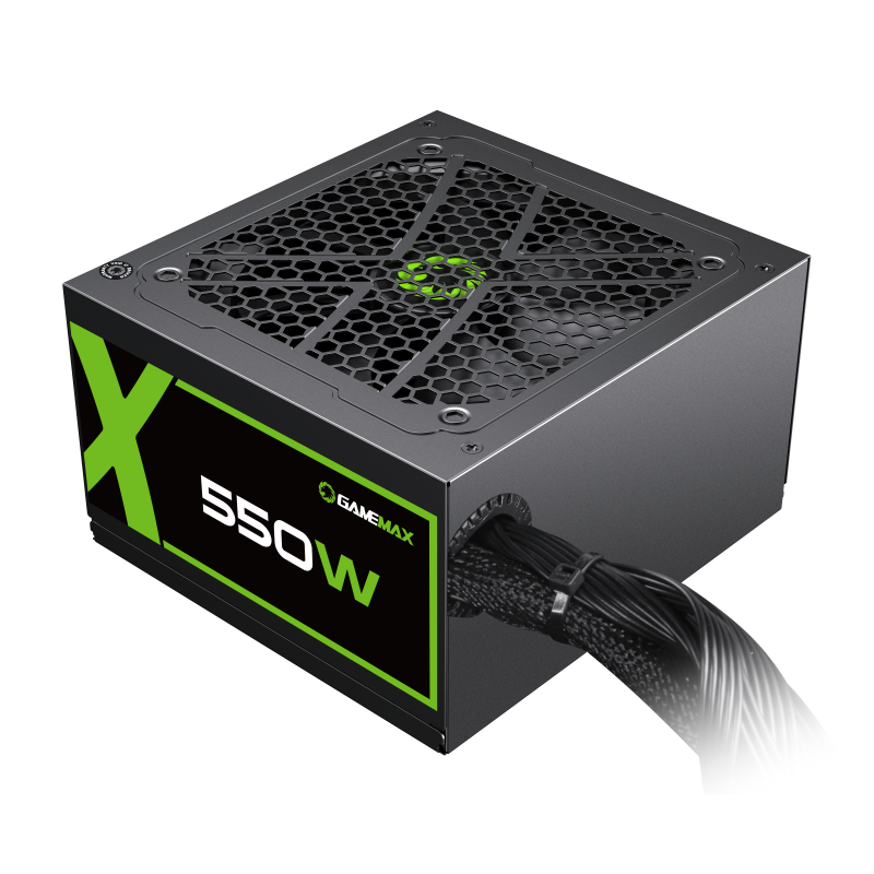 

Блок питания 550 Вт ATX GameMax GX-550, 120 мм, 80 Plus Gold, Retail, GX-550