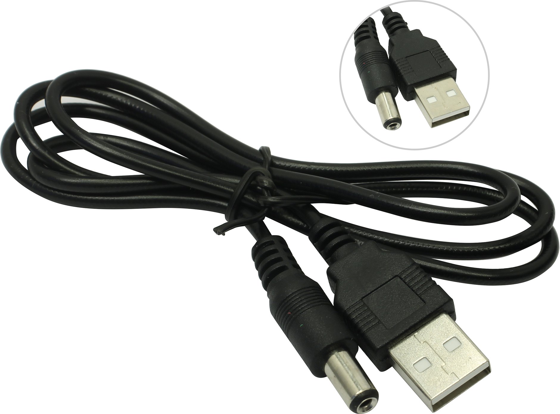 

Кабель USB 2.0(Am)-DC 5.5x2.1mm, черный, B&P U2184 (U2184 USB2.0 to DC5.5x2.1mm), U2184