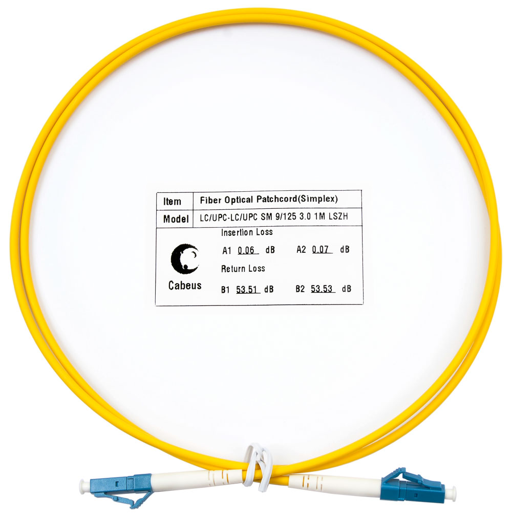 

Патч-корд оптический Cabeus, LC/UPC-LC/UPC, одномодовый, 9/125, OS2, 1 м, LSZH, желтый (FOP(s)-9-LC-LC-1m)