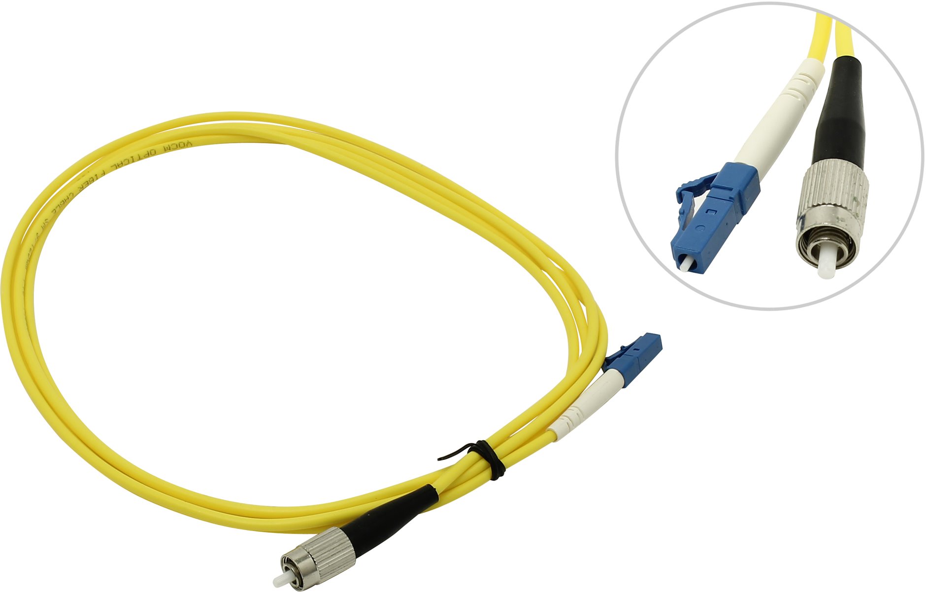 

Патч-корд оптический Vcom VSU301-2.0, LC/UPC-FC/UPC, одномодовый, 9/125, 2 м, PVC, желтый, VSU301-2.0