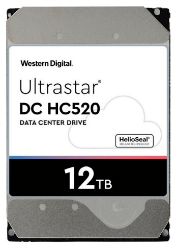 

Жесткий диск (HDD) Western Digital 12Tb HGST, 3.5", 7.2K, 256Mb, 512e, SATA3 (HUH721212ALE600)