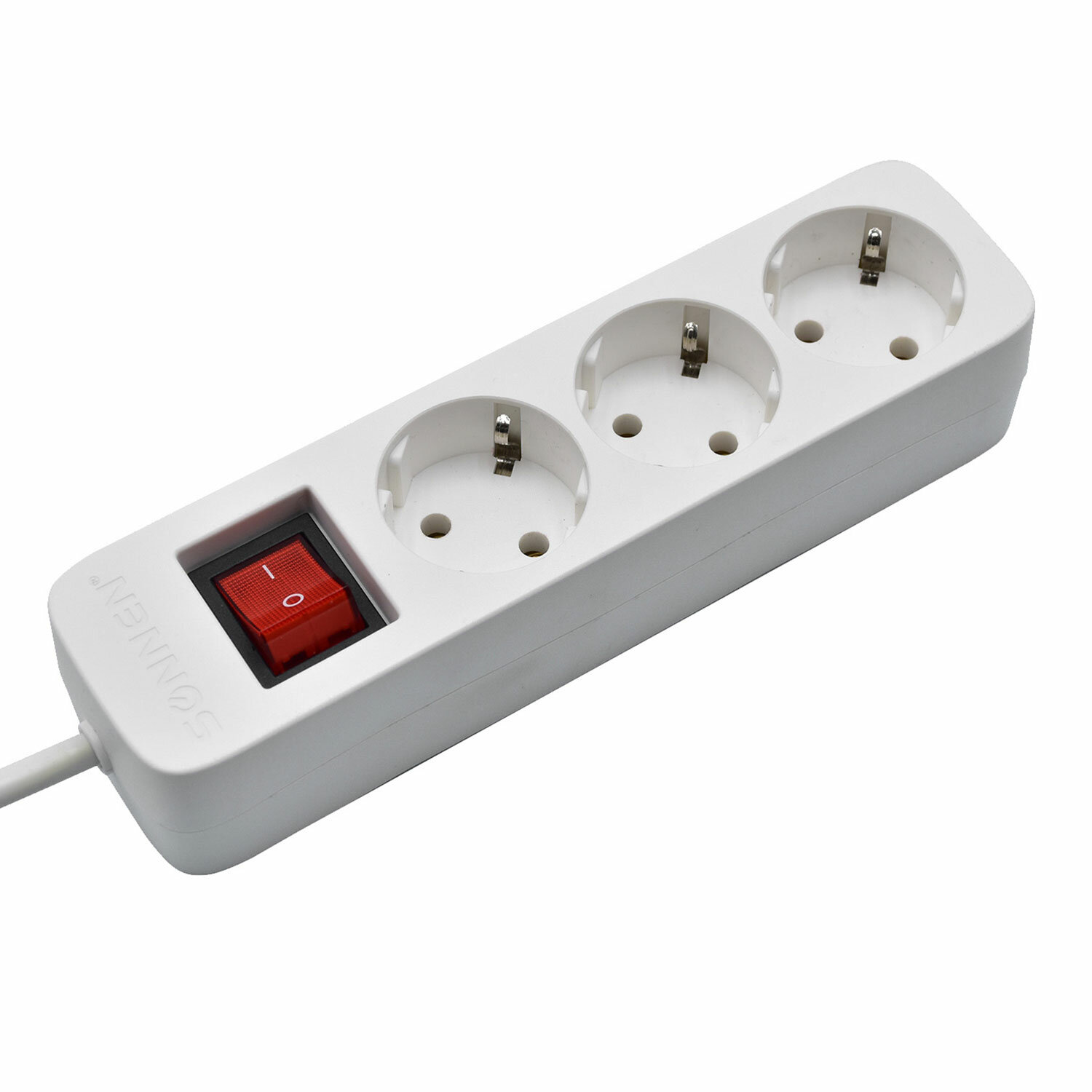 

Сетевой фильтр SONNEN PSW-303, 3-розетки, 3 м, белый, PSW-303