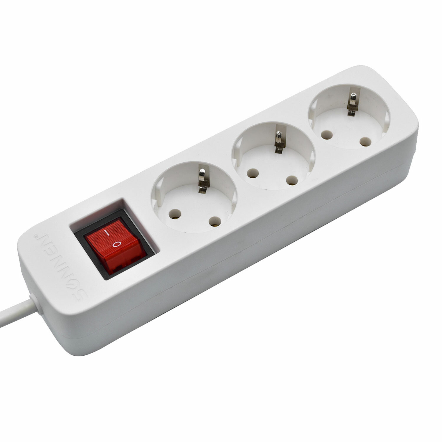 

Сетевой фильтр SONNEN PSW-503, 3-розетки, 5 м, белый, PSW-503