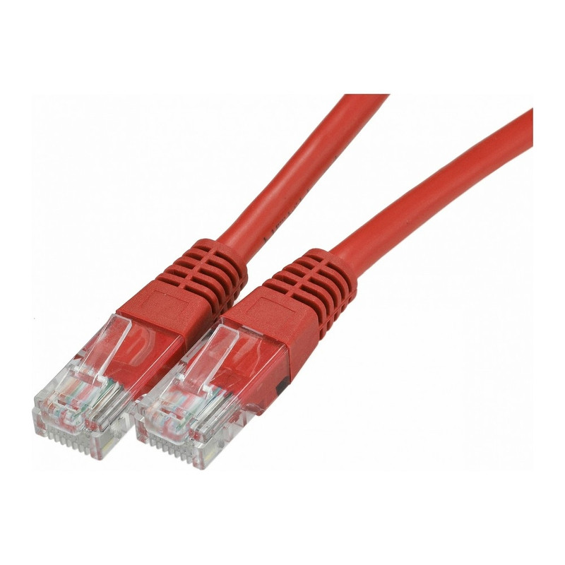 Патч-корд UTP кат.6 3м, RJ45-RJ45, красный, Neomax (NM13601-030R)